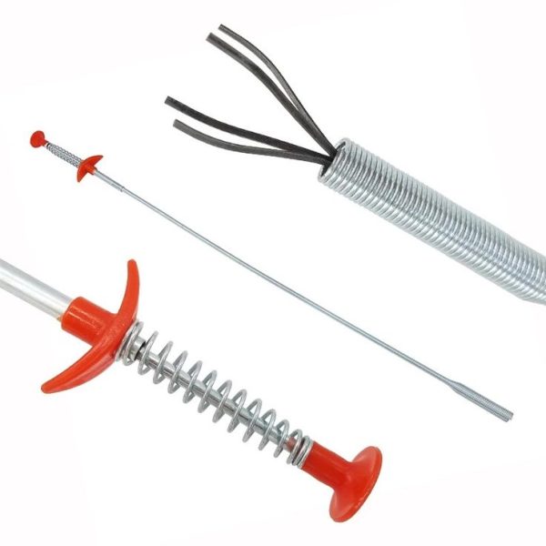 Drain cleaning pipe, Clog remover cleaning household for kitchen bending sink tool. - Image 4