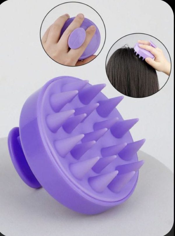 Silicon shampoo scalp hair massager shampoo brush. - Image 5