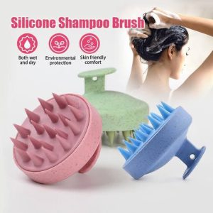Silicon shampoo scalp hair massager shampoo brush.