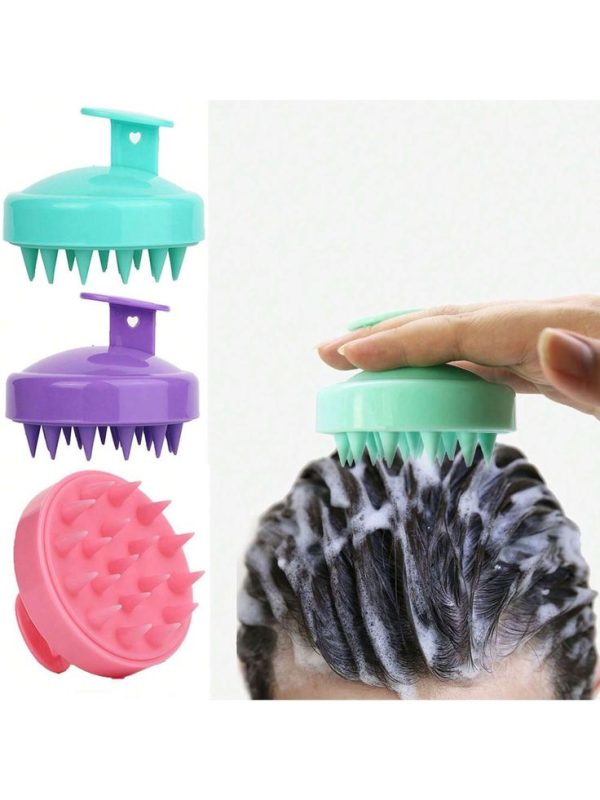 Silicon shampoo scalp hair massager shampoo brush. - Image 2